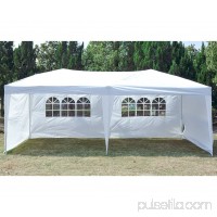 Pop-Up Canopy Tent With Sidewalls 10' x 20' Outdoor Party Gazebo Tent   